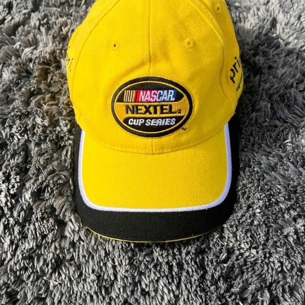 Nascar yellow and black hat